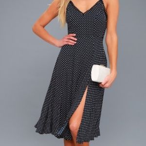 Midi polka dot dress